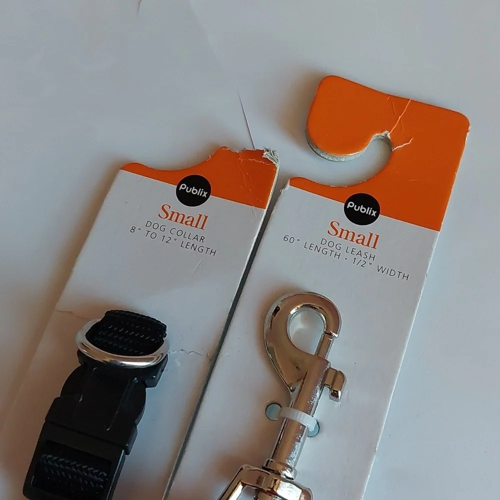 Publix Dog Collar and Dog Leash Bundle for Small Dogs NWT